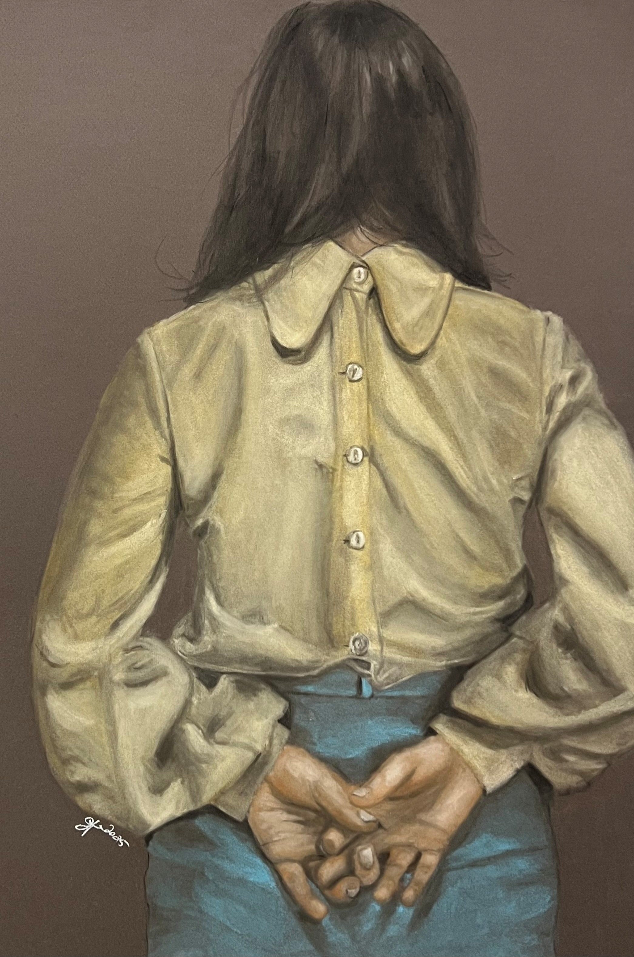 Jen Cromarty - 'Hannah in Yellow Shirt' limited edition print